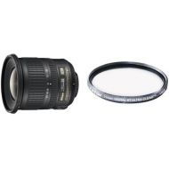 Nikon AF-S DX NIKKOR 10-24mm f3.5-4.5G ED Zoom Lens with Auto Focus for Nikon DSLR Cameras with Tiffen 77mm Protection Filter