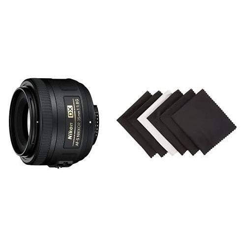  Nikon AF-S DX NIKKOR 35mm f1.8G Lens with Auto Focus with Camera Lens Protective Pouches - Water Resistant