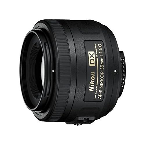  Nikon AF-S DX NIKKOR 35mm f1.8G Lens with Auto Focus with Camera Lens Protective Pouches - Water Resistant