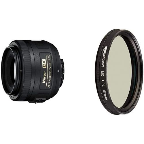  Nikon AF-S DX NIKKOR 35mm f1.8G Lens with Auto Focus with Camera Lens Protective Pouches - Water Resistant