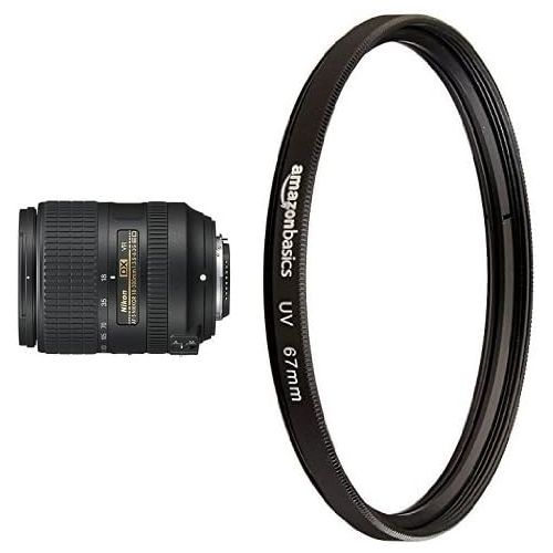  Nikon AF-S DX NIKKOR Vibration Reduction Zoom Lens with UV Protection Lens Filter - 67 mm