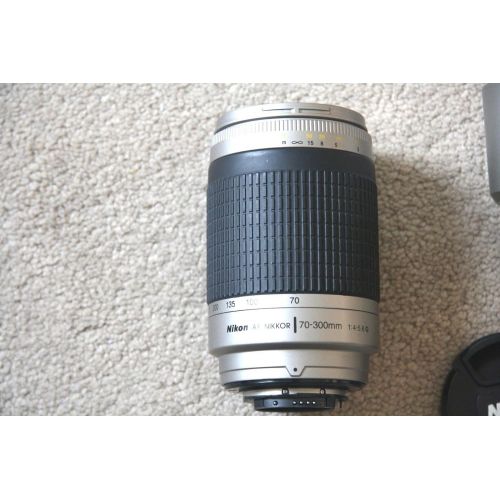  Nikon 70-300mm f4-5.6G AF Telephoto Nikkor Lens with HB-26 Hood (Silver) - International Version (No Warranty)