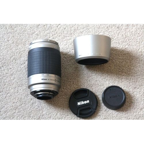  Nikon 70-300mm f4-5.6G AF Telephoto Nikkor Lens with HB-26 Hood (Silver) - International Version (No Warranty)