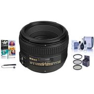 Nikon 50mm f1.4G AF-S NIKKOR Lens - USA. Warranty - Bundle with 58mm Filters & Pro Software