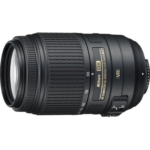  Nikon AF-S DX NIKKOR 55-300mm f4.5-5.6G ED Vibration Reduction Zoom Lens with Auto Focus for Nikon DSLR Cameras International Version (No Warranty)