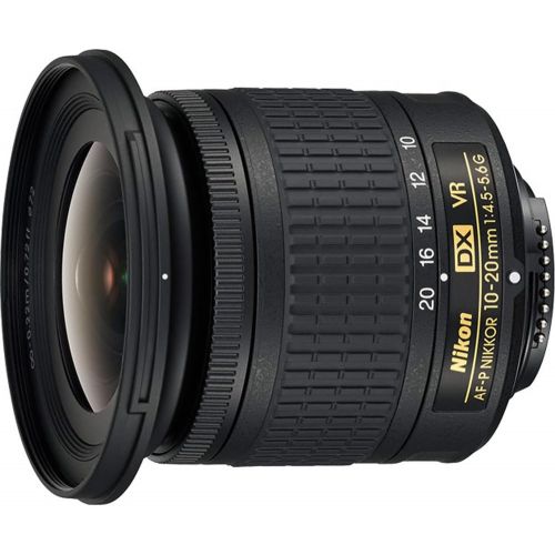  Nikon 20067 AF-P DX NIKKOR 10-20mm f4.5-5.6G VR Lens + 64GB Ultimate Filter & Flash Photography Bundle