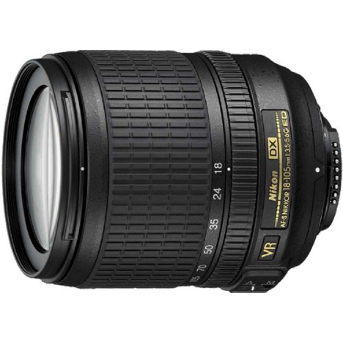  Nikon 18-105mm f3.5-5.6 AF-S DX VR ED NIKKOR Lens Digital SLR Cameras (Certified Refurbished)