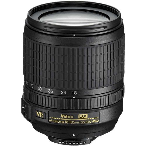  Nikon 18-105mm f3.5-5.6 AF-S DX VR ED NIKKOR Lens Digital SLR Cameras (Certified Refurbished)