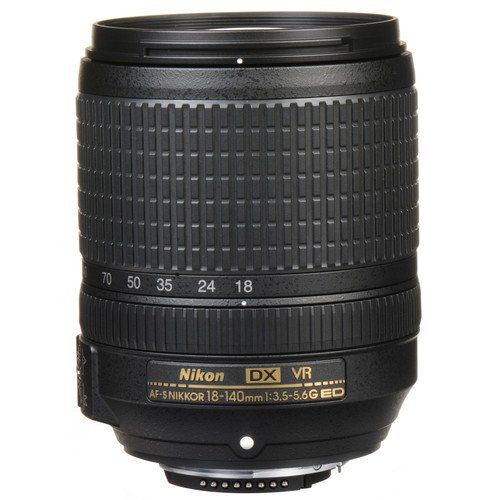  Nikon AF-S DX NIKKOR 18-140mm f3.5-5.6G ED VR Lens Bundle with Professional HD Filters, Lens Hood, Lens Case, 5 Piece Lens Starter Kit.