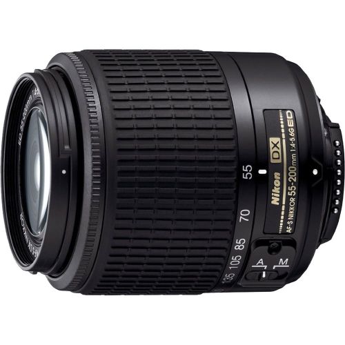  Nikon 55-200mm f4-5.6G ED AF-S DX Nikkor Zoom Lens (Certified Refurbished)