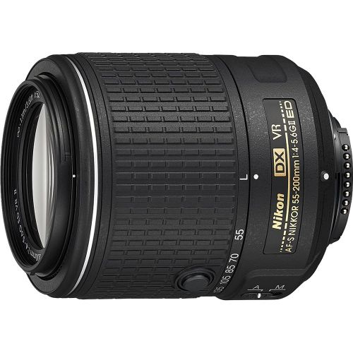  Nikon 55-200mm f4-5.6G VR II DX AF-S ED Zoom-Nikkor Lens (Certified Refurbished)