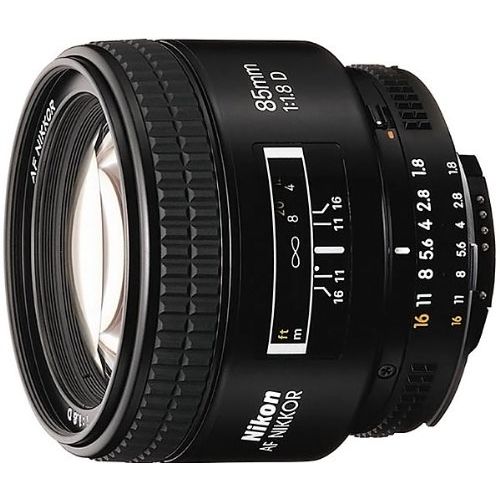  Nikon 85mm f1.8D Auto Focus Nikkor Lens for Nikon Digital SLR Cameras - Fixed