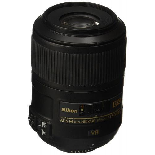  Nikon AF-S DX Micro NIKKOR 85mm f3.5G ED Vibration Reduction Fixed Zoom Lens with Auto Focus for Nikon DSLR Cameras