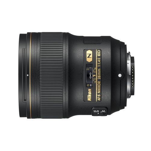  Nikon AF-S NIKKOR 28mm f1.4E ED f1.4-16 Fixed Zoom Camera Lens, Black