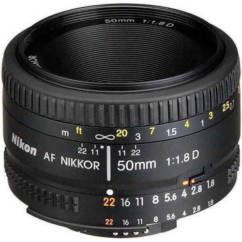  Nikon AF FX NIKKOR 50mm f1.8D Lens with Auto Focus for Nikon DSLR Cameras (Certified Refurbished)