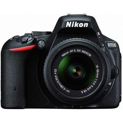  Nikon D5500 24.2 MP DSLR Camera With 3.2-Inch LCD 18-55 mm VR DX Lens (Black)(Certified Refurbished)
