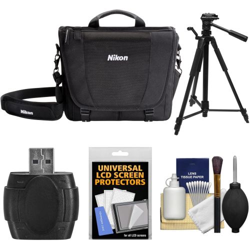  Nikon 17007 DSLR Camera Courier Bag with Tripod + Kit for D3200, D3300, D5300, D5500, D7100, D7200, D610, D750, D810