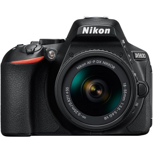  Nikon D5600 24.2MP DX-Format DSLR Camera wAF-P 18-55mm VR & 70-300mm ED Lens + Accessory Bundle Includes, Deco Gear Camera Bag (Medium) wAccessory Kit, 64GB Memory Card & Profess
