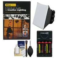 Essentials Bundle for Nikon SB-500, SB-700, SB-910 & SB-5000 AF Speedlight Flashes AA Batteries/Charger + Soft Box + Kit