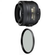 Nikon 35mm f1.8G Auto Focus-S DX Lens w B+W 52mm XS-Pro HTC Kaesemann Circular Polarizer