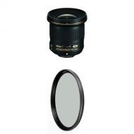 Nikon AF-S NIKKOR 20mm f1.8G ED Lens w B+W 77mm XS-Pro HTC Kaesemann Circular Polarizer
