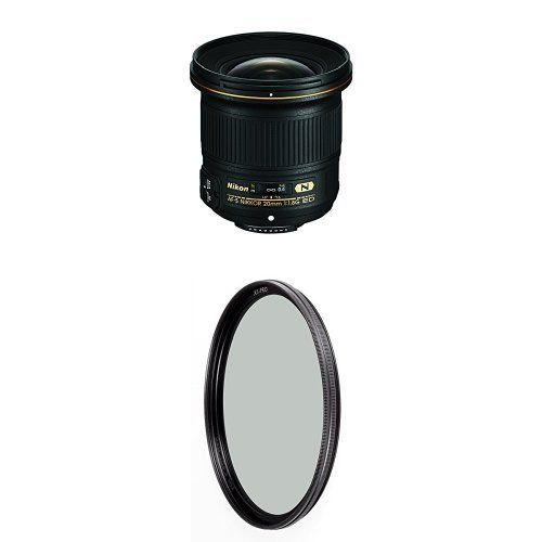  Nikon AF-S NIKKOR 20mm f1.8G ED Lens w B+W 77mm XS-Pro HTC Kaesemann Circular Polarizer