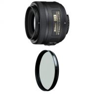 Nikon 35mm f1.8G Auto Focus-S DX Lens w B+W 52mm HTC Kaesemann Circular Polarizer