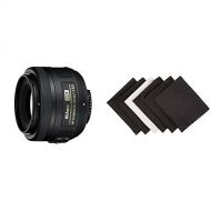 Nikon AF-S DX NIKKOR 35mm f/1.8G Lens with Auto Focus w/ AmazonBasics Lens Cleaning Cloths