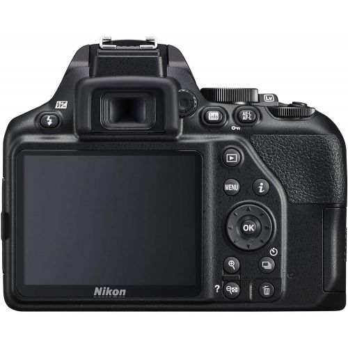  Nikon D3500 Digital SLR Camera & 18-55mm VR & 70-300mm DX AF-P Lenses with 32GB Card + Case + Battery + Charger + Flash + Tripod + 2 Lens Kit