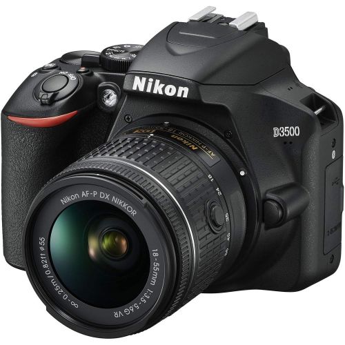  Nikon D3500 Digital SLR Camera & 18-55mm VR DX AF-P Lens with 32GB Card + Case + Tripod + 2 Lens Kit