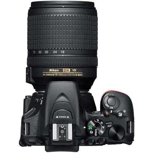  Nikon D5600 24.2MP DX-Format DSLR Camera wAF-S 18-140mm f3.5-5.6G ED VR Lens +Accessory Bundle Includes, Deco Gear Camera Bag (Medium) wAccessory Kit, 64GB Memory Card & Profess
