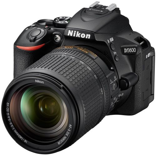  Nikon D5600 24.2MP DX-Format DSLR Camera wAF-S 18-140mm f3.5-5.6G ED VR Lens +Accessory Bundle Includes, Deco Gear Camera Bag (Medium) wAccessory Kit, 64GB Memory Card & Profess