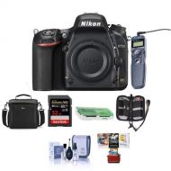 Nikon D750 FX-Format Digital SLR Body Only Camera - Bundle with Camera Bag, 32GB Class 10 SDHC Card, Remote Shutter Trigger, Cleaning Kit, SD Card Case, SD Card Reader, Mac Softwar
