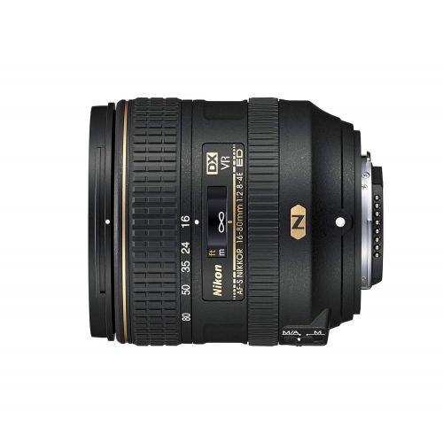 Nikon 16-80mm f2.8-4E VR DX AF-S ED Zoom-NIKKOR Lens - (Certified Refurbished)
