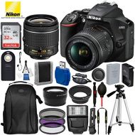 Nikon D3500 DSLR Camera with 18-55mm Lens and 17PC Accessory Bundle  Includes SanDisk Ultra 32GB SDHC Memory Card + Digital Slave Flash + 3PC Filter Kit + 50” Tripod + Professiona