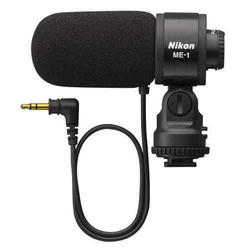  Nikon ME-1 Stereo Microphone (27045) with Sandisk Ultra SDHC 32GB UHS Class 10 Memory Card