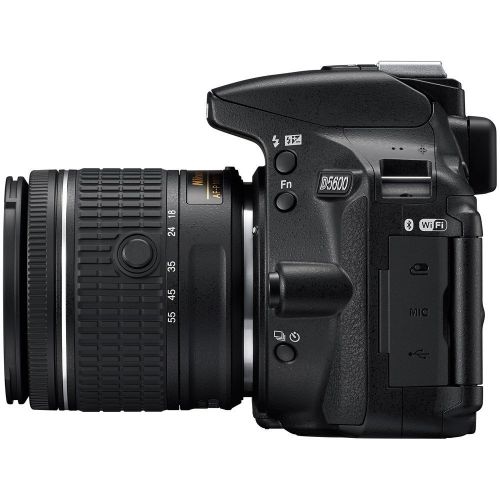  Nikon (GP) Nikon D5600 DSLR Camera wAF-P DX NIKKOR 70-300mm f4.5-6.3G ED Lens and AF-P DX NIKKOR 18-55mm f3.5-5.6G VR Lens + 32 GB Memory Card and Professional Accessories Bundle