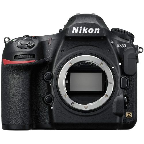 소니 Nikon D850 45.7MP Full-Frame FX-Format Digital SLR Camera Body Bundle with 128GB Memory Card, Photo and Video Professional Editing Suite, Camera Bag, Cleaning Kit, 2X Rechargeable