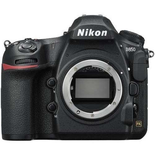  Nikon Intl. Nikon D850 DSLR Camera (1585) with 24-120mm Lens Bundle+ Accessory Kit Including 64GB Memory, UV Filter, Camera Case & More