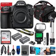 Nikon Intl. D850 DSLR Camera Body Only Bundle + Premium Accessory Bundle Including 64GB Memory, TTL Auto Multi Mode Flash, PhotoVideo Software Package, Shoulder Bag & More