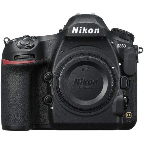  Nikon Intl. Nikon D850 DSLR Camera (1585) with 24-120mm Lens Bundle + Prime Accessory Kit Including 128GB Memory, Light, Camera Case, Hand Grip & More
