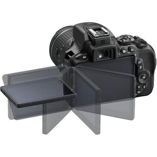  Nikon Intl. Nikon D5600 DX-Format DSLR Two Lens Import Kit with AF-P DX NIKKOR 18-55mm f/3.5-5.6G VR & AF-P DX NIKKOR 70-300mm f/4.5-6.3G ED + Deluxe Accessory Bundle Included Extra Lenses Mem