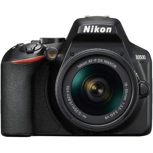  Nikon Intl. Nikon D3500 DSLR Camera with AF-P DX NIKKOR 18-55mm f/3.5-5.6G VR Lens + Deluxe Camera Case + 2 Pc 32GB Memory Bundle
