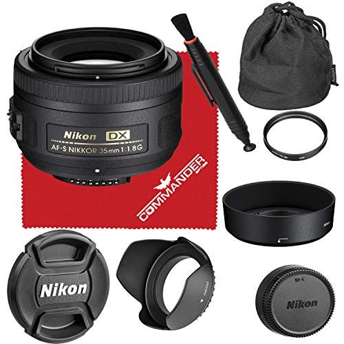  Nikon intl Nikon AF-S DX NIKKOR 35mm f/1.8G Lens Accessory Bundle Kit