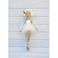 NilaDolss ballerina Doll,Textile doll, decorative doll,collectible dolls , doll cotton, rag doll