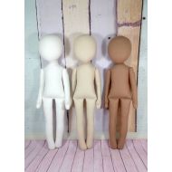 /NilaDolss 3 color Blank doll bodies -15, Anna Doll , blank rag doll, ragdoll body,the body of the doll made of cloth