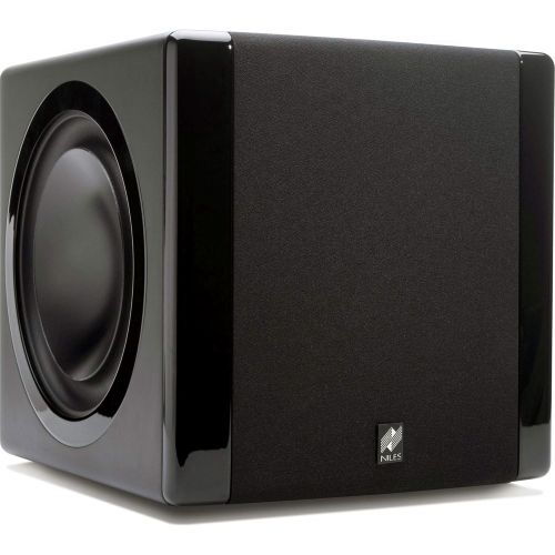  Niles SW8 Powered 1200 Watt Home Subwoofer with Wireless, High-Fidelity Audio Transmitter & Receiver Kit