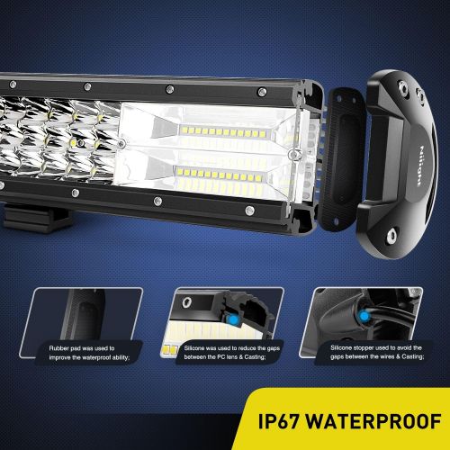  [아마존핫딜][아마존 핫딜] LED Light Bar Nilight 20Inch 288w Triple Row Flood Spot Combo 28800LM Led Bar Driving Lights Boat Lights Led Off Road Lights for Trucks,2 Years Warranty