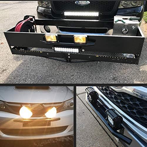  Nilight Led Light Bar Mounting Bracket Front License Plate Frame Bracket License Plate Mounting Bracket Holder for Off-Road Lights LED Work Lamps Lighting Bars,2 Years Warranty