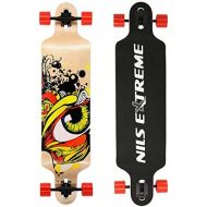 Extreme Longboard Skateboard Komplettboard # Drop Through Board 107x26 ABEC 7